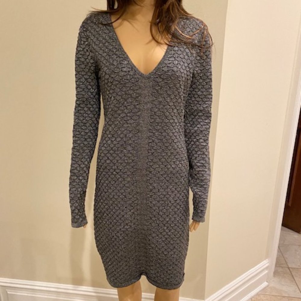Cache Lurex sweater dress